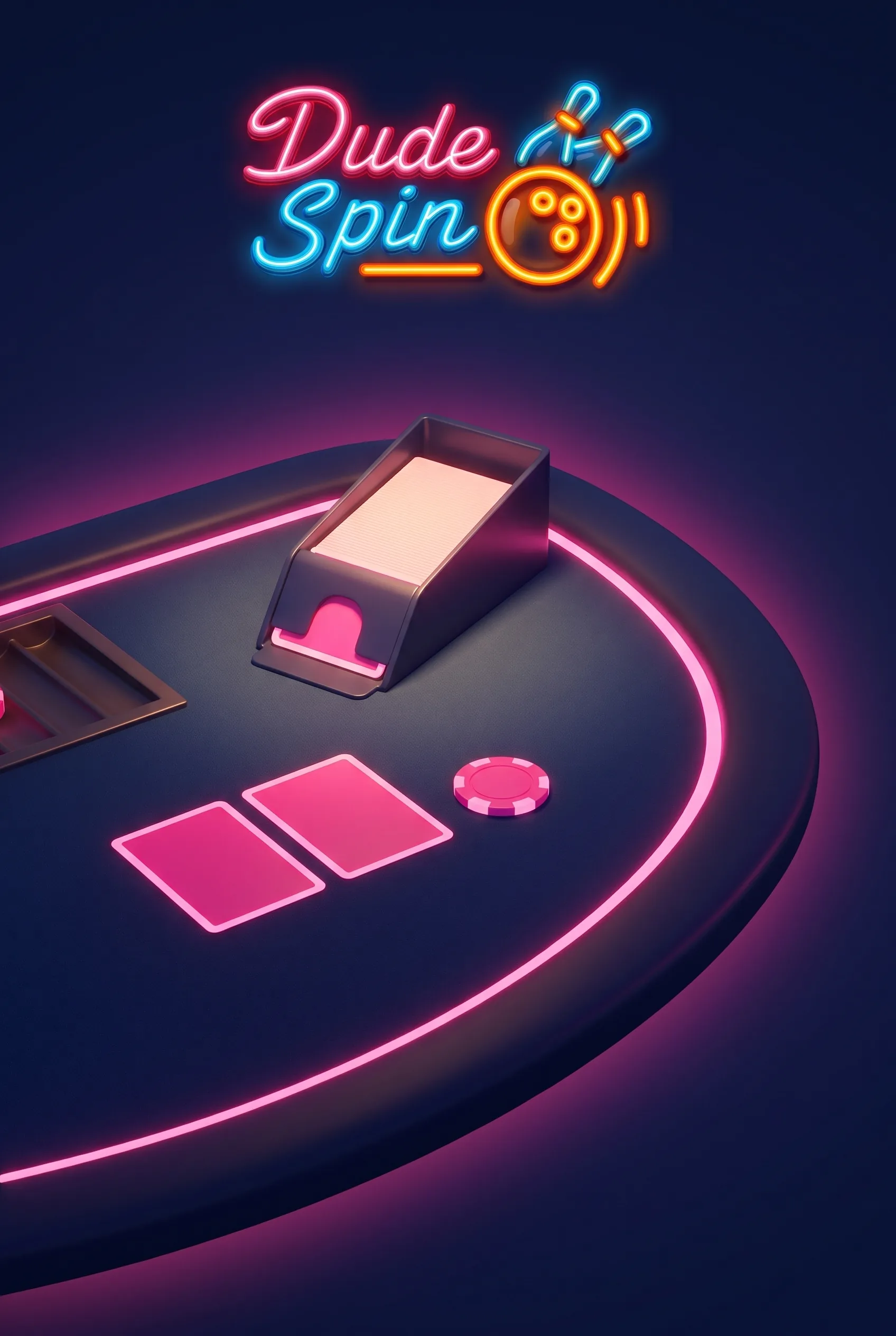 Różowy żeton Dude Spin w kasynie na żywo